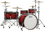 Red Drum set with cymbals